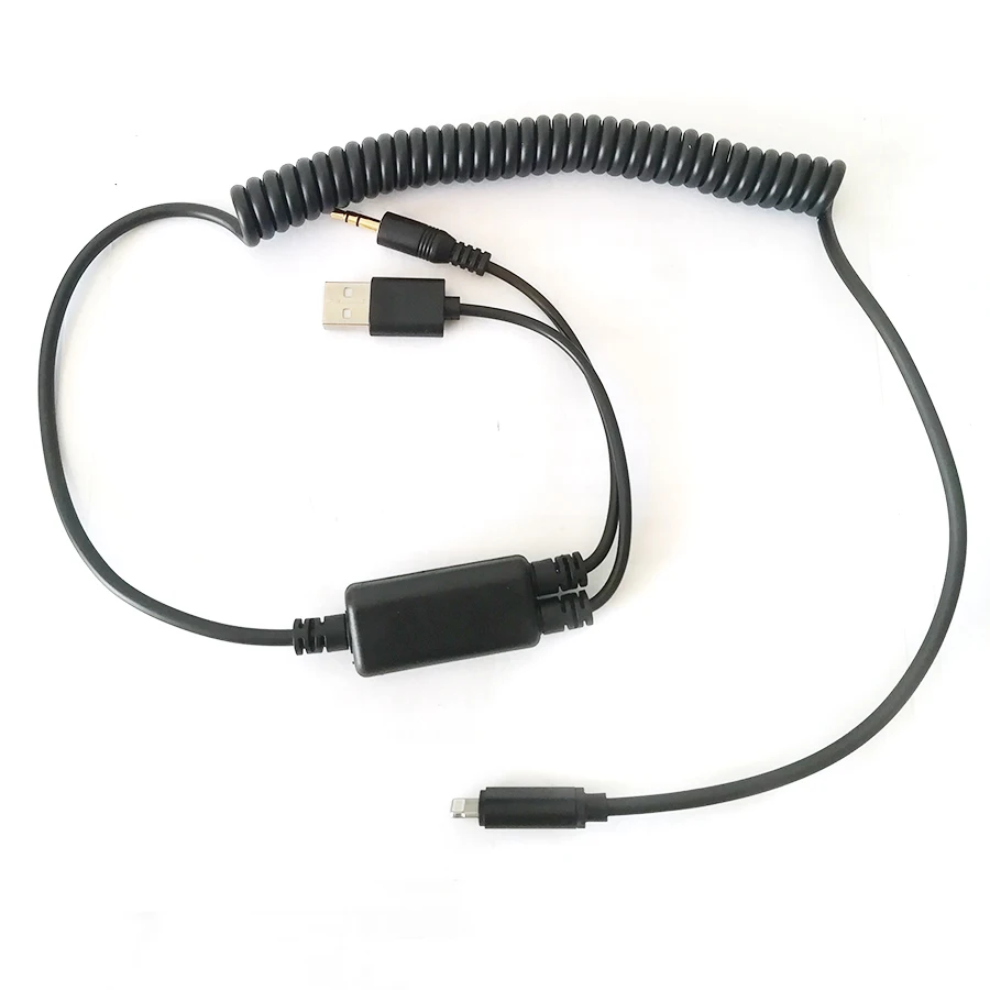Interface Audio USB Y Cable AUX Adapter Lead for Bmw & Mini iPod iPhone 5 6 7 S