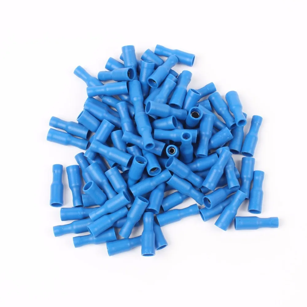 100PCS/Pack FRD2-156 Bullet Shaped Female Insulating Joint Cold pressed terminals/Cable Connector/Wire Connector