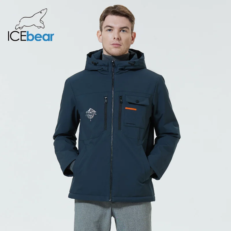 ICEbear 2023 New Men\'s Jackets High Quality Men\'s Jackets Hooded Men\'s Short Spring Clothing MWC22782I