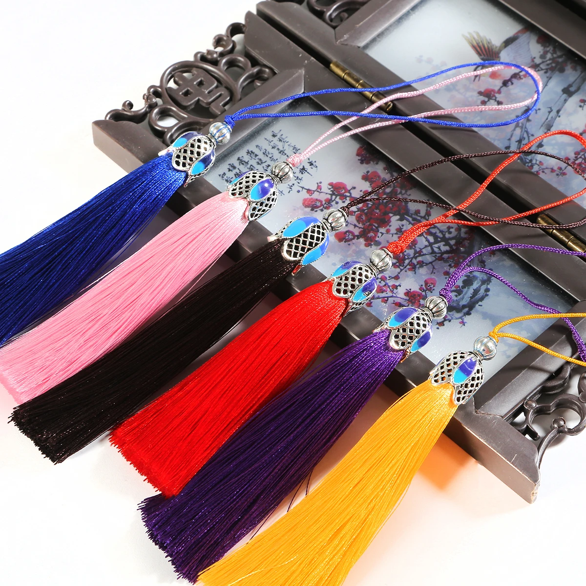1pc Cotton Silk Tassel Fringe Brush Hanging Rope DIY Tassels Fringe Trim Pendant for Sewing Jewelry Making DIY Handmade Decor image 3