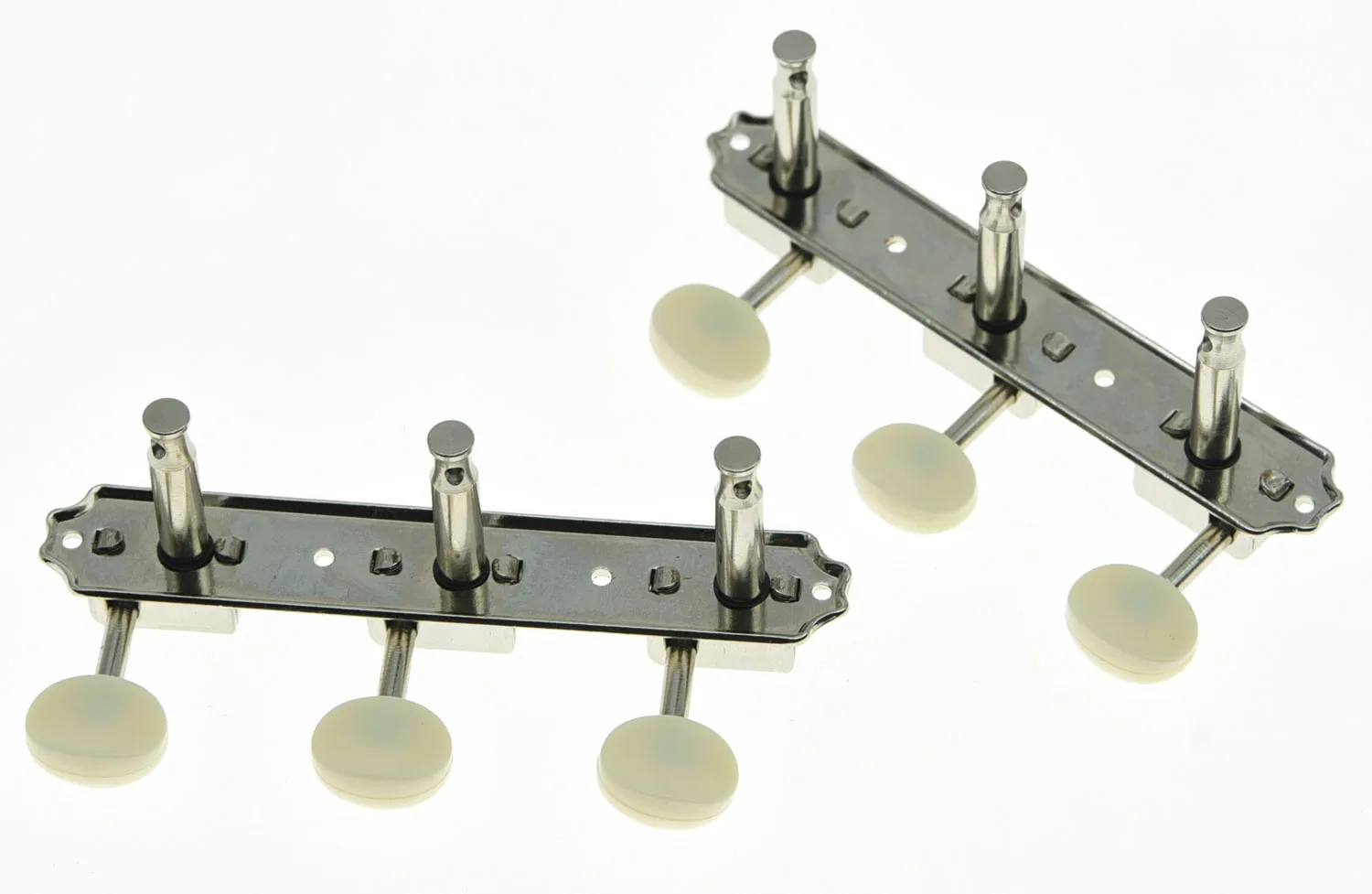 KAISH Chrome/Nickel Vintage 3 on a Plate 3x3 Guitar Tuning Keys Tuners for LP SG JR