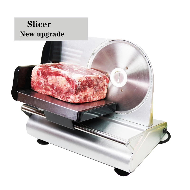 Electric Household Food Slicer 220V Meat Slicer Planer Adjustable Thickness Fruit Mutton Slice Cutting Machine