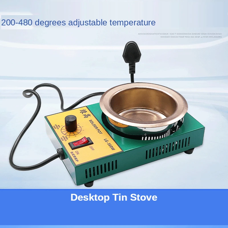 Desktop Round Temperature Adjustable Tin Pot 180w 360w Melting Furnace Desktop Soldering Furnace Spot Supply