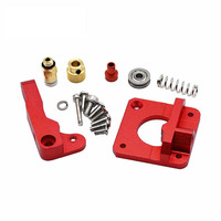 MK8 MK9 Red Extruder For 3D Printer Aluminum Block All Metal Bowden Exruder Kit Right Left Hand 1.75mm Filament CR-7 CR-10