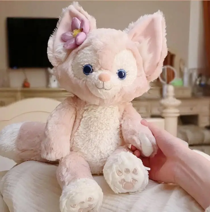 

New Disney Duffy Friend LinaBel Stuffed 40cm Kawaii Little Pink Fox Plush Toys Dolls Christmas Gift Girl