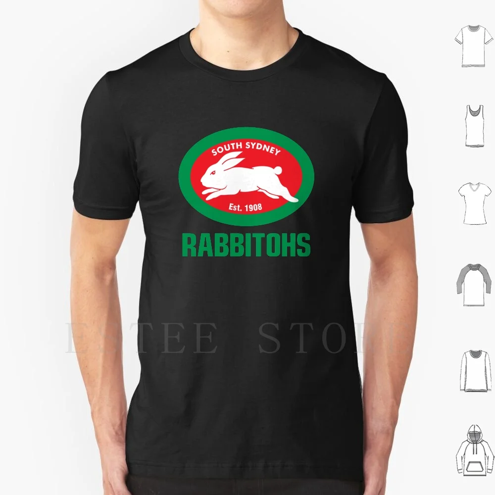 South Sydney Rabbitohs T Shirt Men Cotton 6xl South Sydney Sydney Rabbitohs Rugby Redfern Nrl Souths The Bunnies Sam Burgess