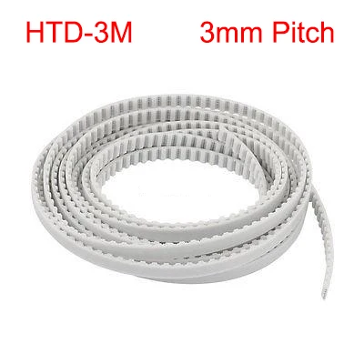 

HTD 3M 18mm Width 3mm Pitch Open Loop End PU Polyurethane Steel Wire Groove Cogged Linear Synchronous Timing Belt