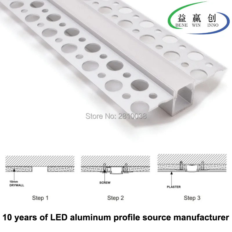 

10 X1 M Sets/Lot Surface mounted led strip aluminium profile and Flat T extrusion channel for ceiling or wall lights