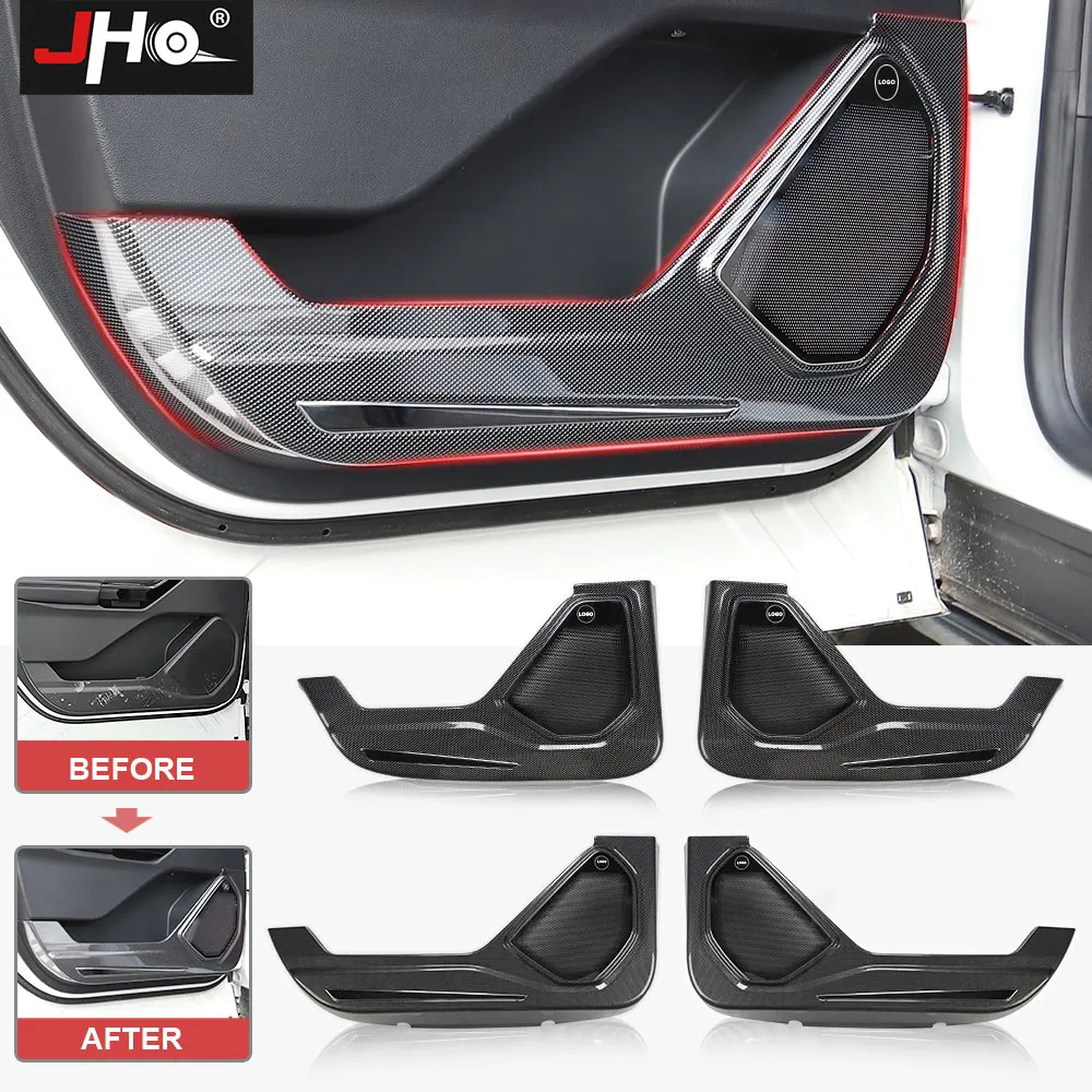 JHO Car Inner Door Panel Anti-kicking Pad Protective Cover Guard For Ford Explorer 2020 2021 XLT Limited Platinum Accessories