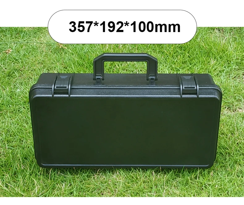 

Toolbox Suitcase File Box Equipment Camera Case Tool Case Impact Resistant Safety Case with Pre-cut Foam Lining 357*192*100mm