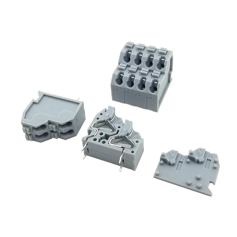 50Pcs KF250T 5.0 2P ~ 12P DOUBLE ROW COMPACT TYPE PCB SPRING TERMINAL BLOCKS DG250T 5.0mm 2PIN ~ 12PIN PHOENIX KEFA YANNIU