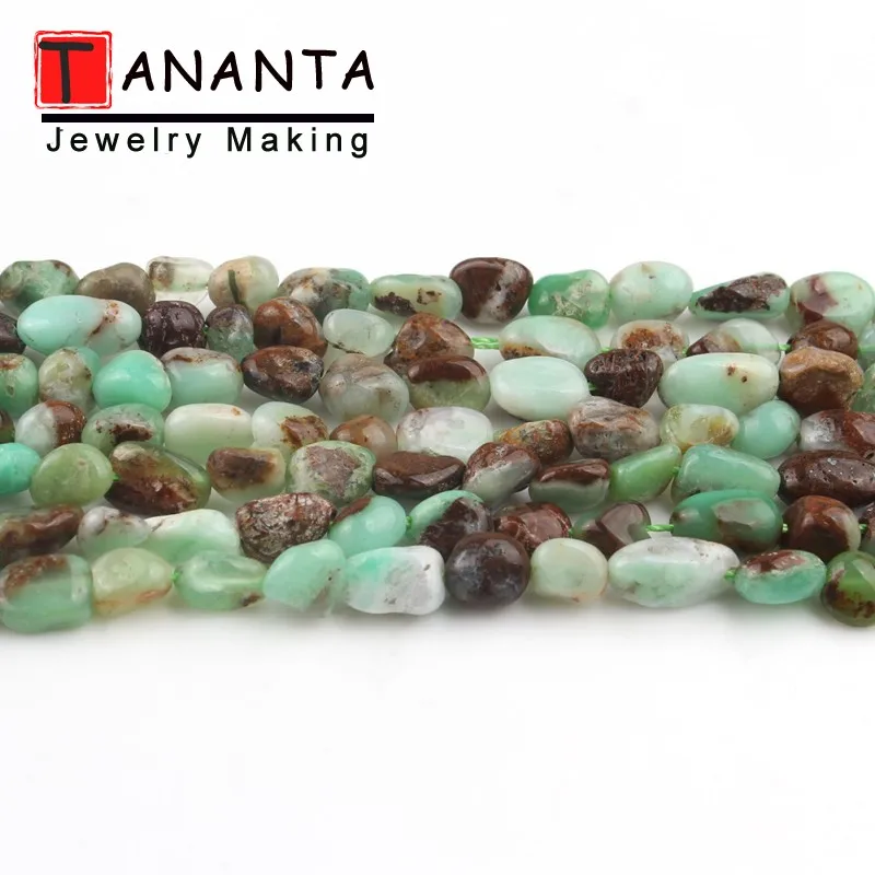 5-7 mm Natual Irregular Chrysoprase Australia Jades Stone Beads For Jewelry Making Loose Spacer DIY Bracelet Necklace 15 inch