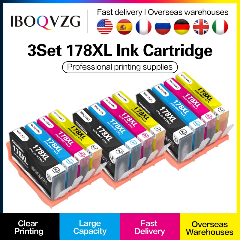 cartucho de tinta compativel com impressoras hp 178 17xl tinta completa para impressoras hp b109 b110 b210 c309 c310 c410 d5463 d5460 d5468 01