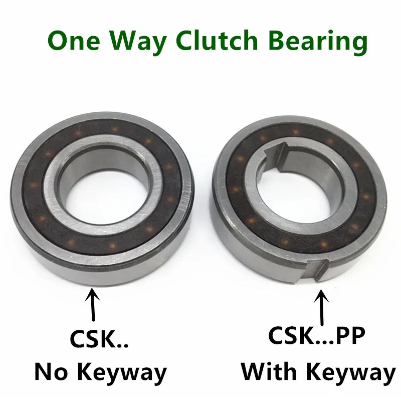 

100pcs CSK20 CSK20PP Sprag one way clutch bearing 20x47x14 mm Freewheel Backstop Clutch bearings with keyway 20*47*14mm