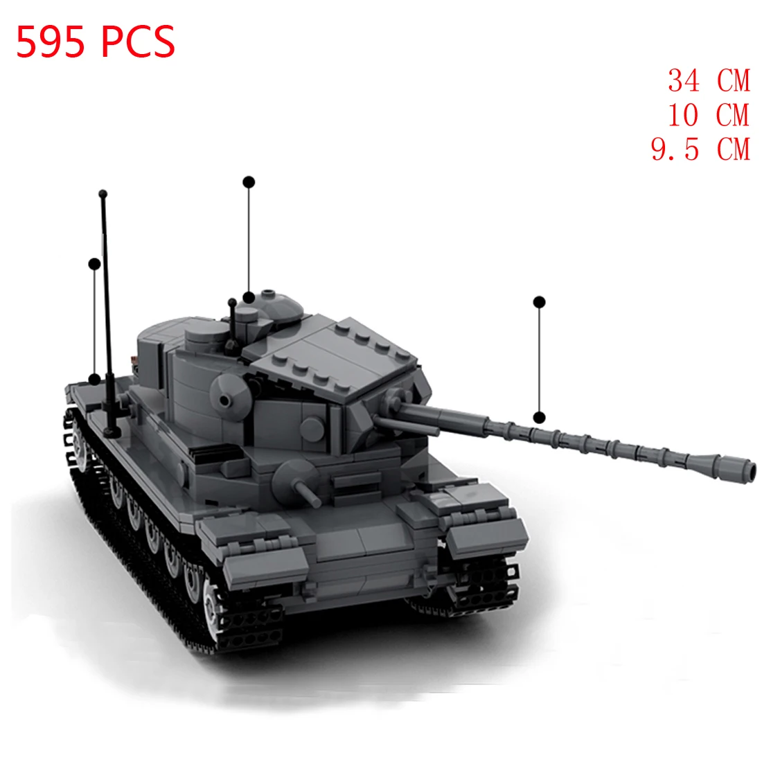 

hot military WWII technical vehicles German army Tiger(P) VK.45.01（P) tank war equipment bricks weapons Building Block toys gift