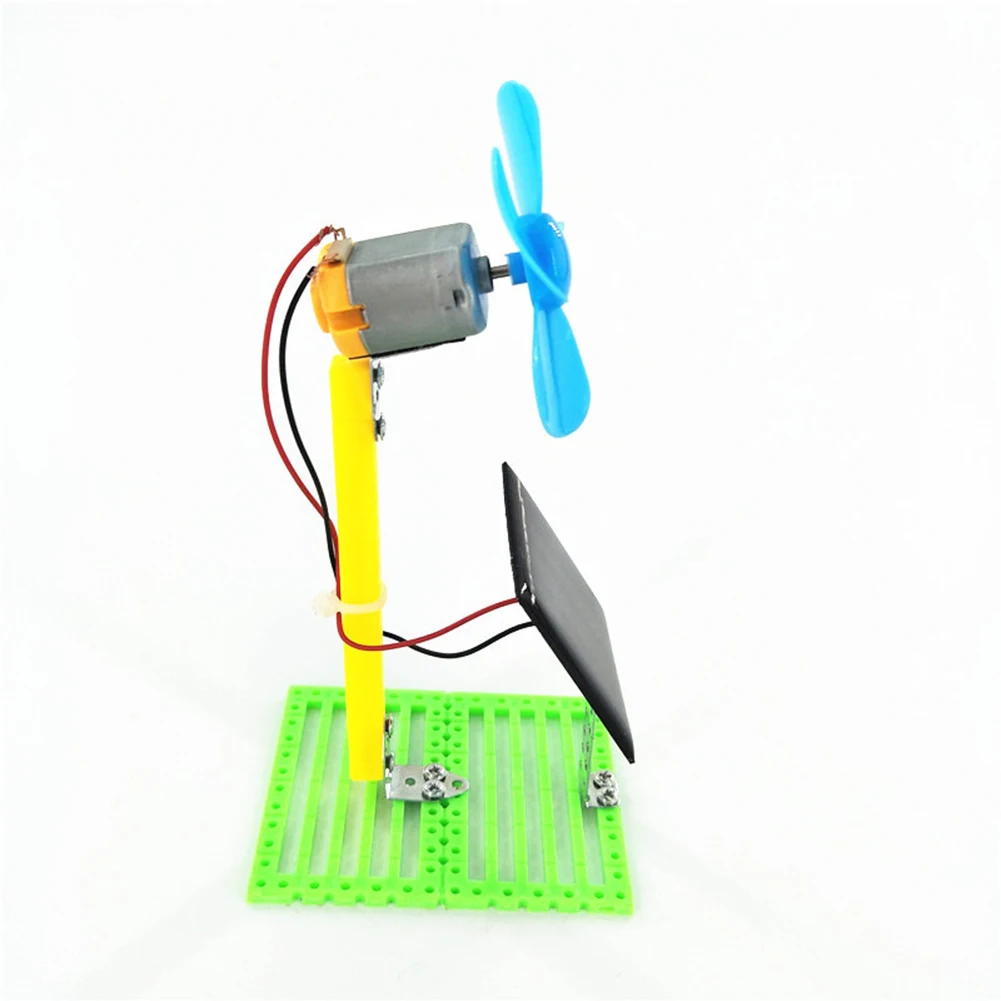 Kit de experimentos de circuito de Física de ventilador eléctrico alimentado por energía Solar, juguete educativo para niños, estudiante físico,