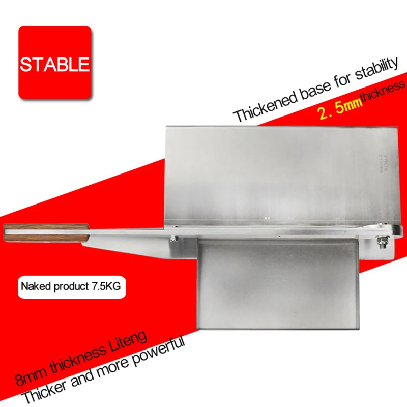 Tagliatrice di ossa da 15 pollici Tagliatrice di ossa commerciale per supermercato Tagliatrice di stecche Piedi di maiale Bacchette di agnello Lama da 33 cm