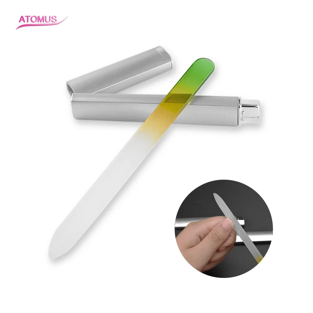 1pc Durable Nail File Manicure Device Tool Crystal Glass Lime A Ongle Limas Para Manicura Pilniczki Do Paznokci Lime