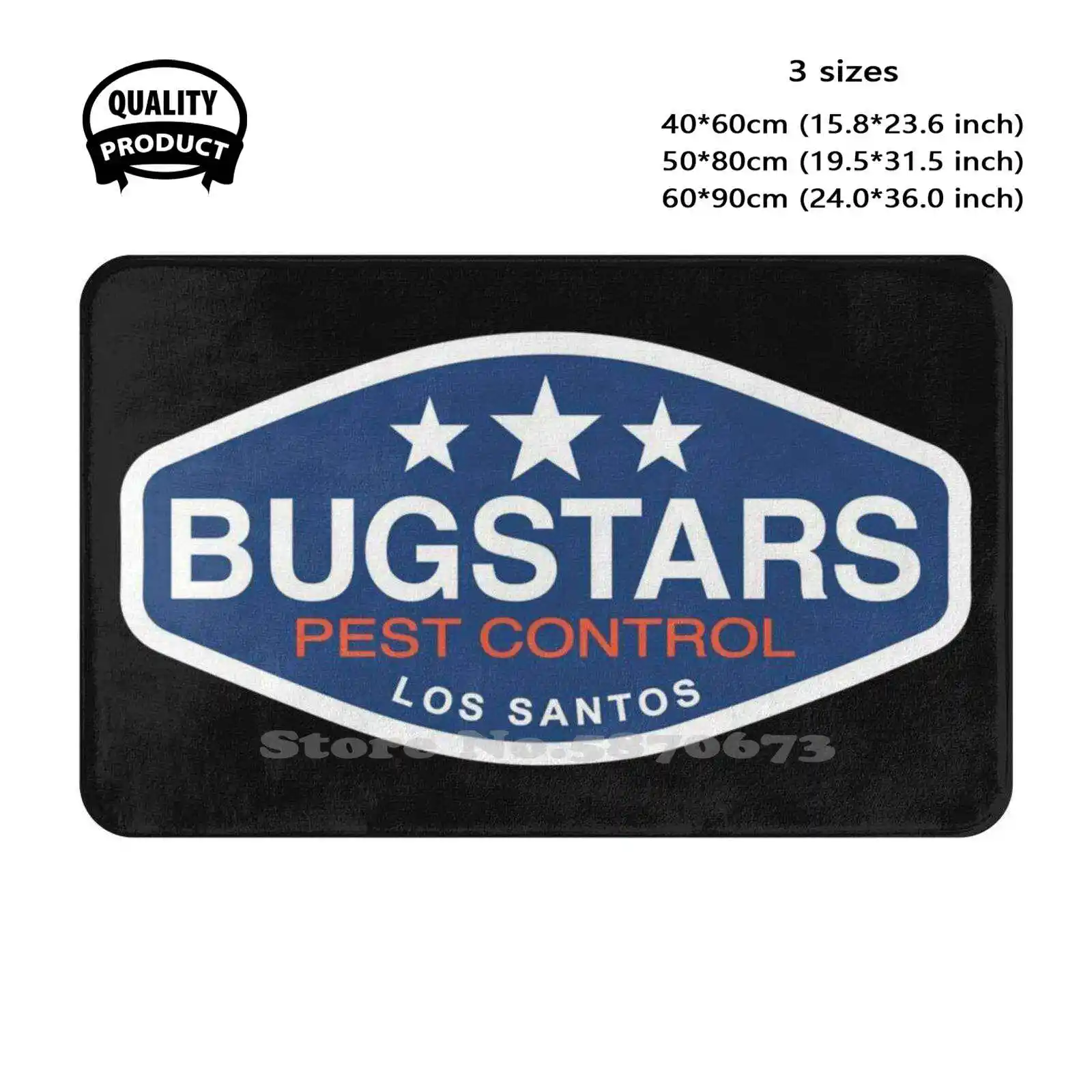 Bugstars Of Los Santos V1 Soft Cushion Home Carpet Door Mat Car Rug Cars Performance Tune Mod Game Driver Driving Bug Stars