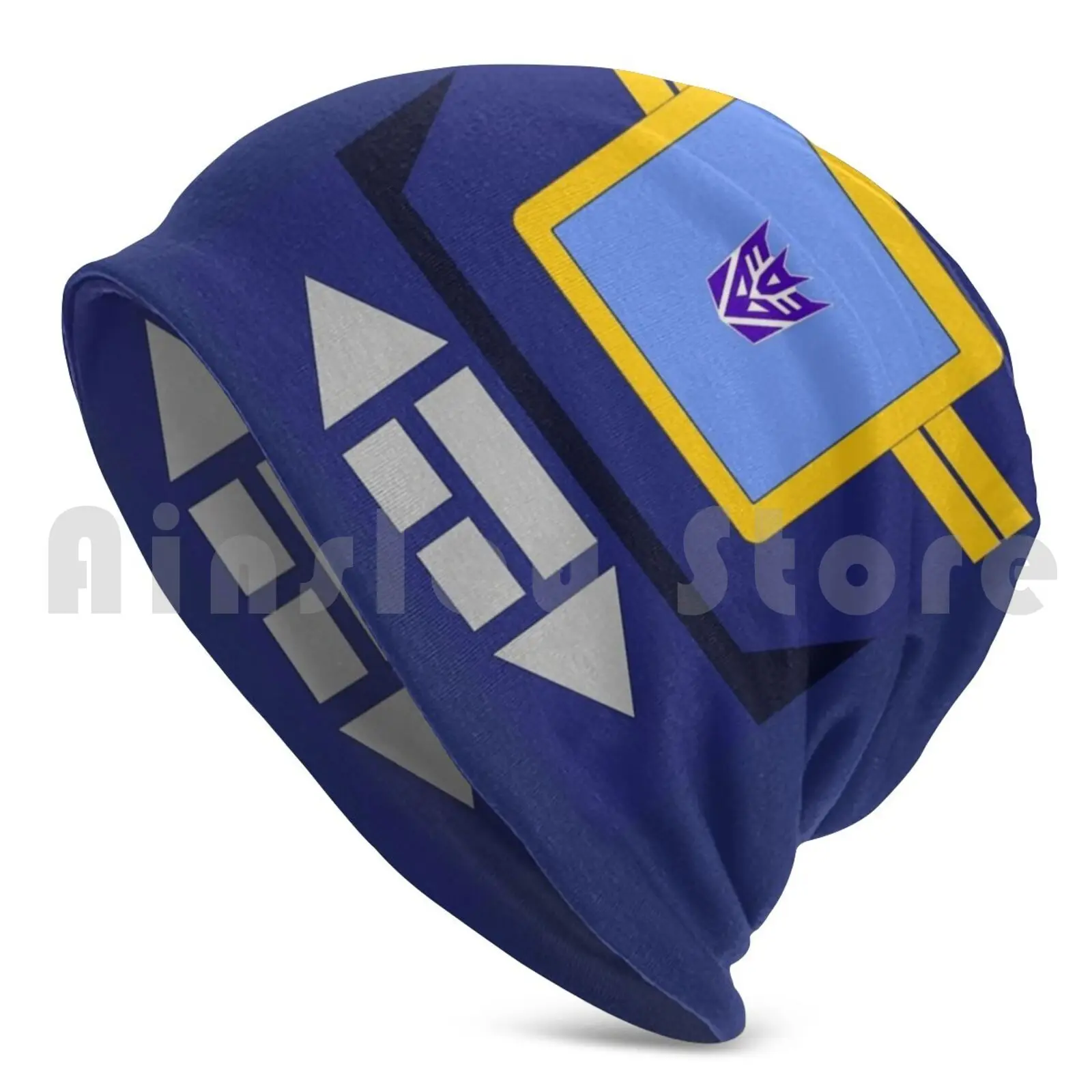 Decepticon Soundwave Beanies Knit Hat Hip Hop Soundwave G1 Decepticon Cassette Tape Ravage Rumble Laserbeak