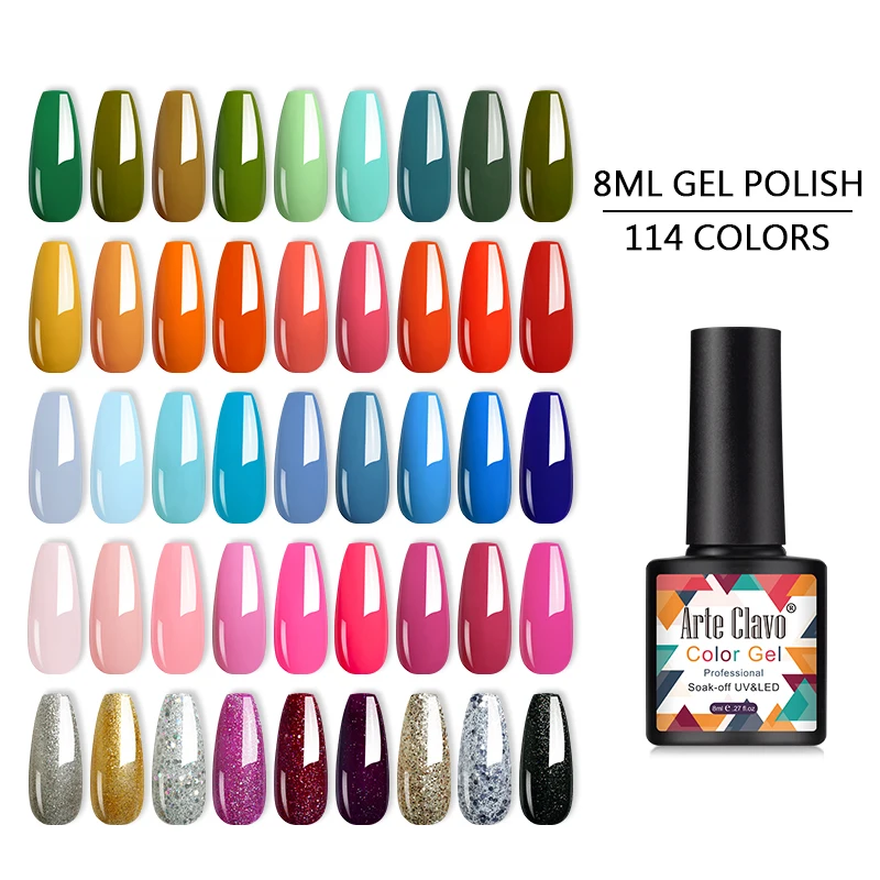 Arte Clavo Geen Veeg Top Coat Primer Base Coat Gel Plastic Fles Nail Gel Polish Gel Lak Losweken Uv led Nail Art Gel Lak