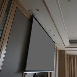 KTSHALR 16:9 4K ALR Ambient Light Rejecting Motorized In-ceiling Tab-tensioned Projection Screen for Standard Projectors
