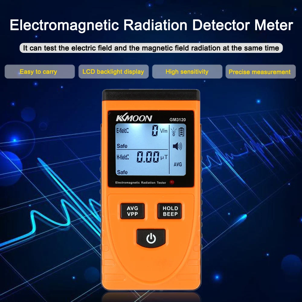 GM3120 Electromagnetic Radiation Detector Meter Dosimeter Tester Counter for electric field radiation magnetic field emission