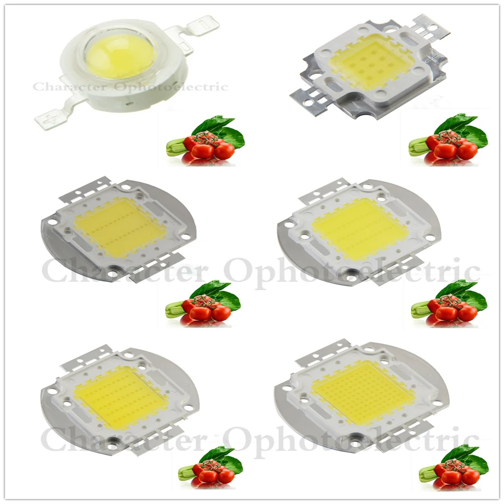 

LED COB Chip Full Spectrum 400-840nm Cool White DIY Aquarium Lamp Bulbs For 1W 3W 5W 10W 20W 30W 50W 100W Light Beads