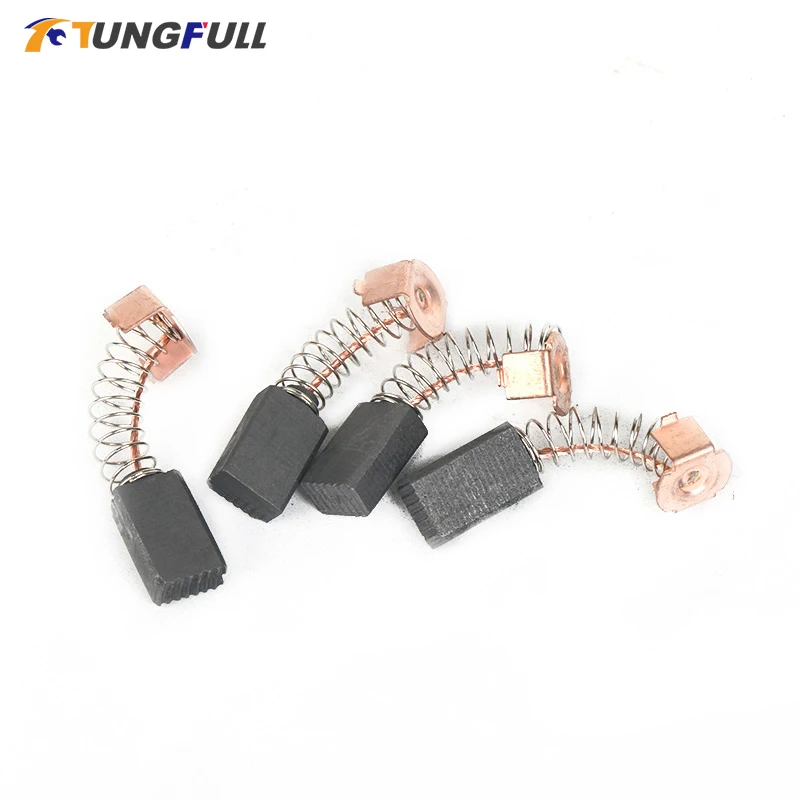 TUNGFULL 4Pcs Mini Drill Electric Grinder Replacement Carbon Brushes Spare Parts Electric Motors Rotary Tool 5*8*13mm