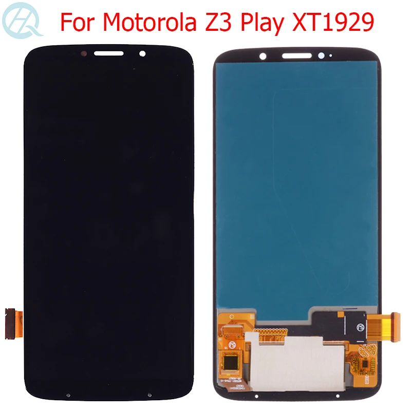 Tela Lcd Amoled para Motorola z3 Play Xt1929 Tela Sensível ao Toque 601 Polegadas Painel de Vidro Peças