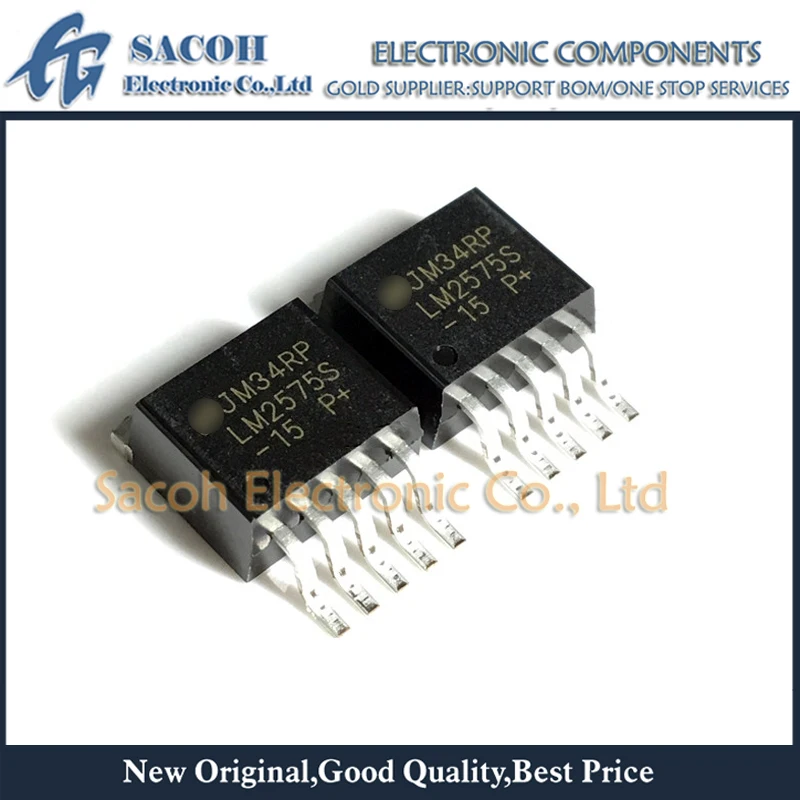 

Refurbished Original 10Pcs/Lot LM2575S-15 LM2575D2T-15 LM2575-15IKTT TO-263 1A 15V Voltage Regulator