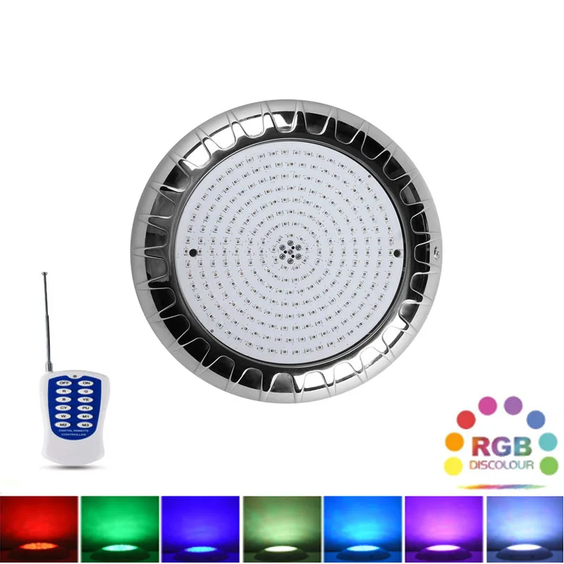 lampada de luz para piscina de a prova dagua ip68 led 20w 30w 40w ac12 v rgb variavel piscina aco inoxidavel 01