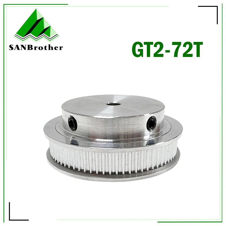 GT2 72T Timing Pulley Bore 6/6.35/8/10/12/14/15/16/17/19/20mm Synchronous belt pulley wheel V-Slot Width 6/10mm 2GT 72 Teeth