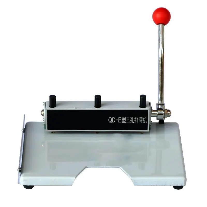 QD-E Labor-Saving Three-Hole Punching Machine Metal Binding Machine for Punching And Binding of Personnel Files