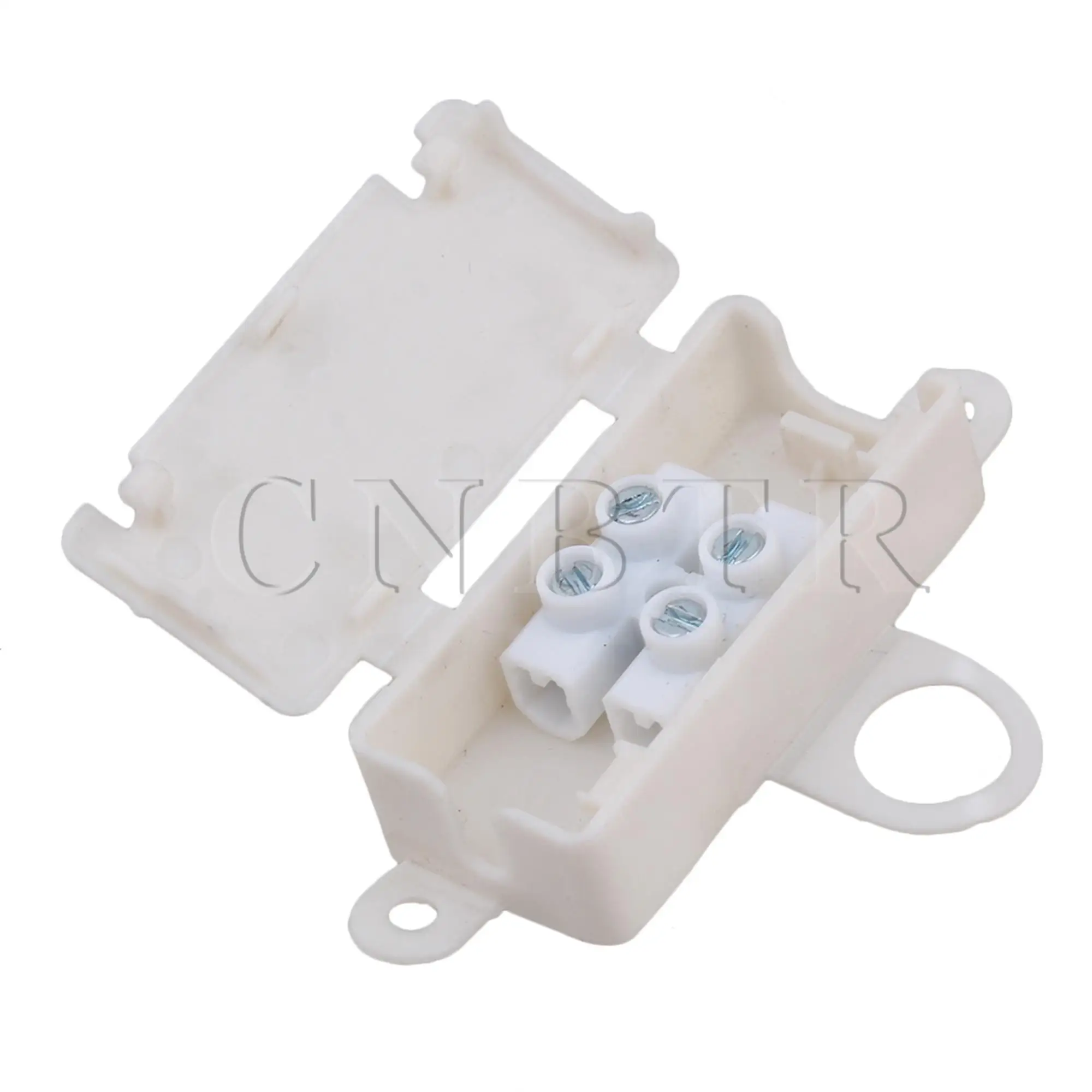 CNBTR 8pcs Chandelier Beige Mini Wire Junction Box with T06-MM02P Terminal