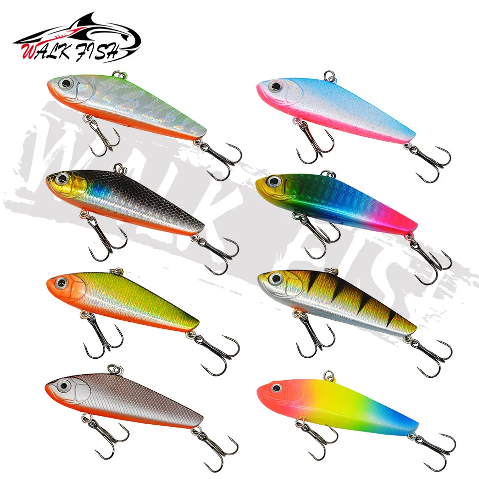 WALK FISH  Sinking Vibration Fishing Lure 10g 14g 18g 22g Hard bait Artificial VIB Winter Ice Fishing Pike Bait Tackle Isca Pech