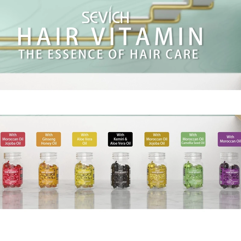 Sevich Hair Vitamin Keratin Complex Oil Capsule Set Hair Care Essential Oil For Dry Hair Nourishing Scalp Treatment