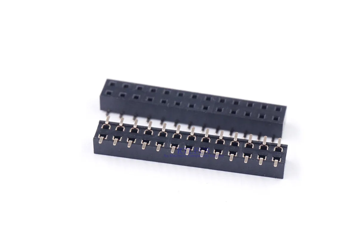 2.54MM PCB Female Header Dual Row SMD /SMT 2x13 26 Pos Insulator Height 5.0  MM Low Profile Straight Board