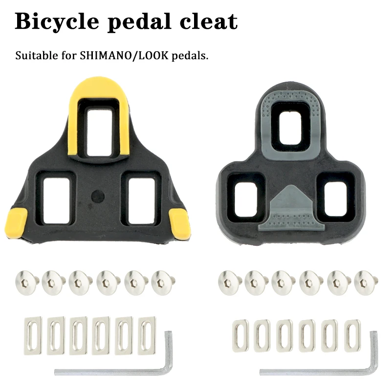 Bicycle Pedals Spd Sl Cleats Adapter Pedal Straps Cleat Cover Road Bike Clip SH11 Float Self-Locking for Shimano Look System