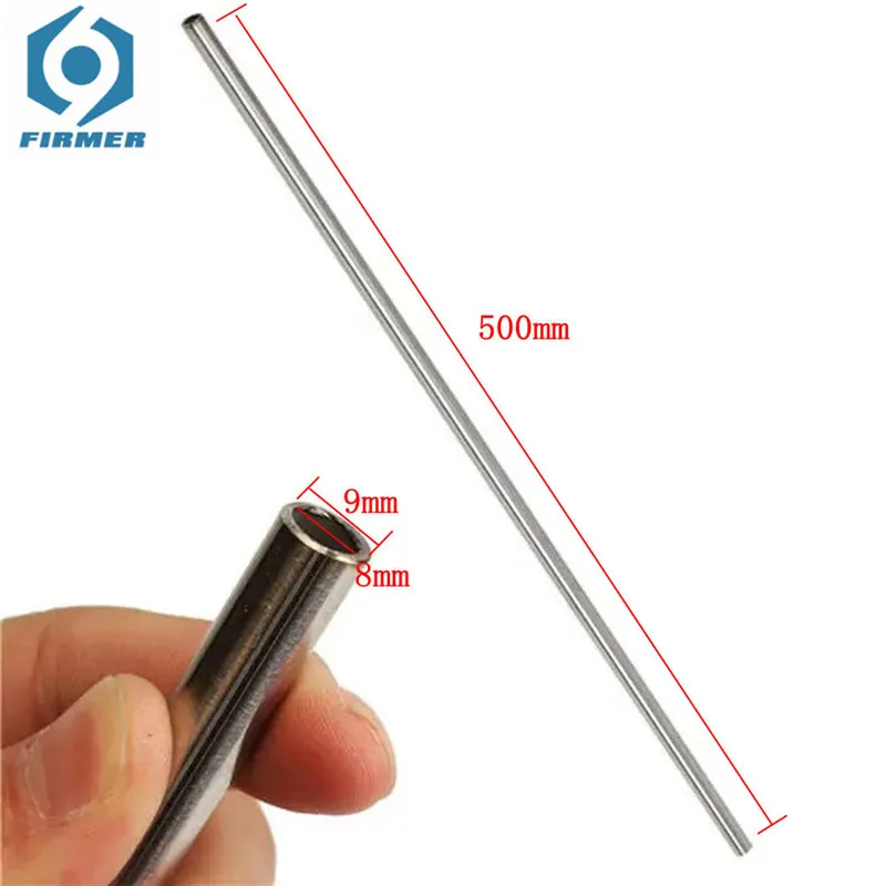 

5Pcs Silver 500mm Stainless Steel Capillary Tube OD 9mm ID 8mm 304 Stainless Steel Pipe Used for Aviation Antenna Machinery