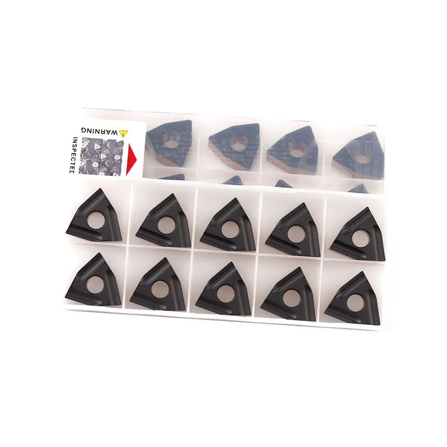 Tour CNC carbure, outil de tournage externe, insertion de tournage, WNMG080404R-S WNMG080404L-S T8125 WNMG080408R-S WNMG080408L-S T8125, 10 pièces