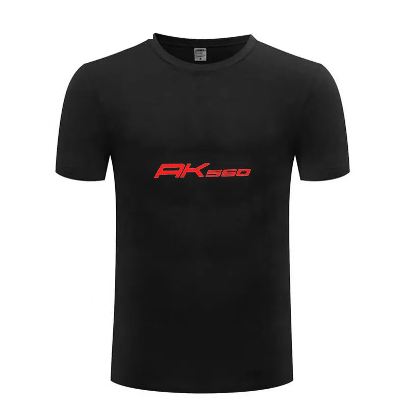 

For KYMCO AK550 AK 550 year T Shirt Men New LOGO T-shirt 100% Cotton Summer Short Sleeve Round Neck Tees Male logo kymco