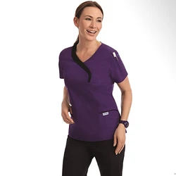 Hand-washing suit split  short-sleeved operating suit cosmetic suit dentist mother baby nurse dress for slimming