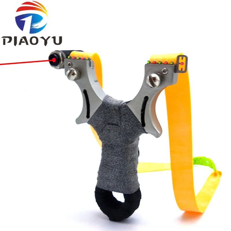 

Hunting Slingshot Infrared Laser Fast Pressing Stainless Steel Catapult with Rubber Band Outdoor Shooting Sling Shot