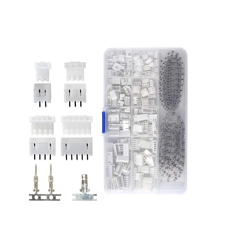 560Pcs 80 Set/box Kit XH2.54 Mm 2P-5Pin Plug Rechte Naald Terminal Socket Mannelijke/Vrouwelijke Draad Jumper Hoofd Connector adapter Plug