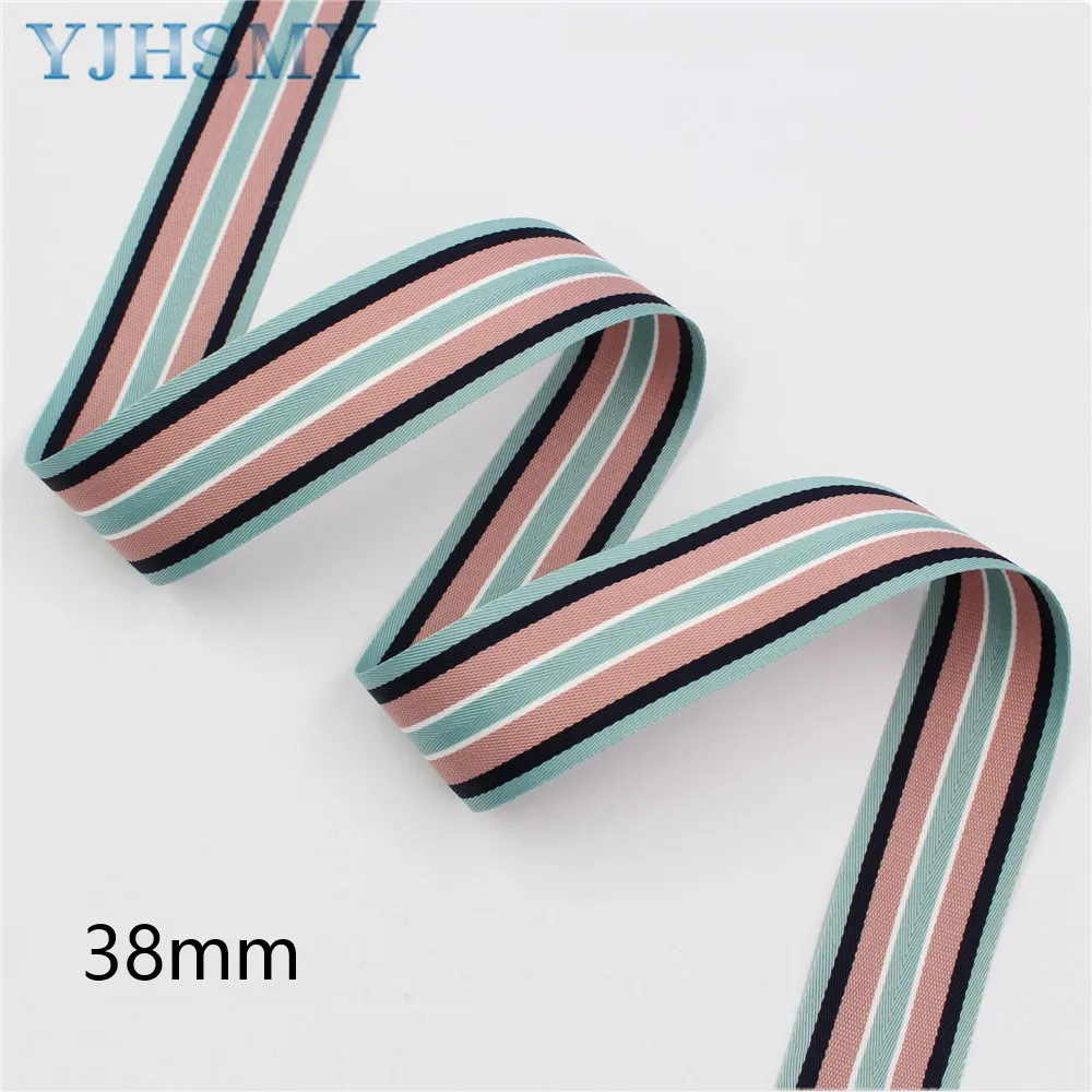 5 Yards Knitting Stripe Ribbon 1-1/2‘’ Ribbons DIY Handmade Bow Shoe Decoration for Sewing Hair Bow Clips