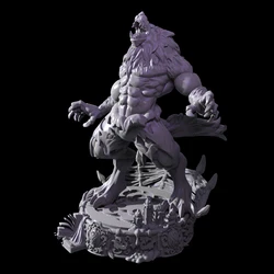 Figura de líder del hombre lobo, modelo de resina de 38mm y 56mm, sin pintar, sin Color, DW-005