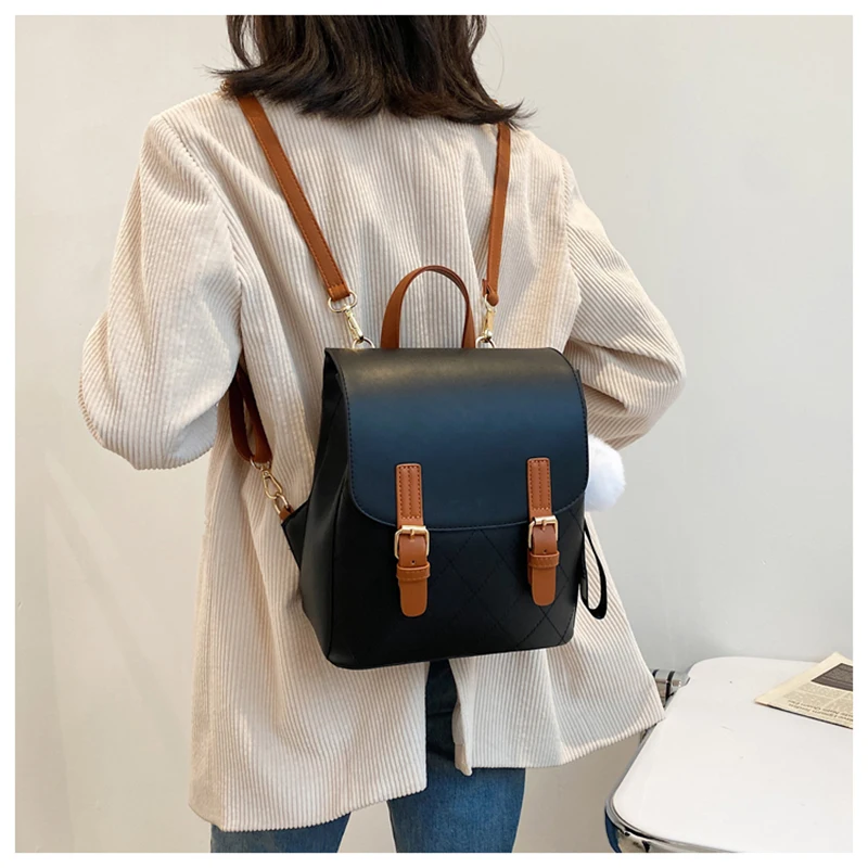 Women's Backpack Bag 2021 Anti-Theft Cheap Laptop Fashion Summer Handbag Shoulder Leather Mini Female Bag