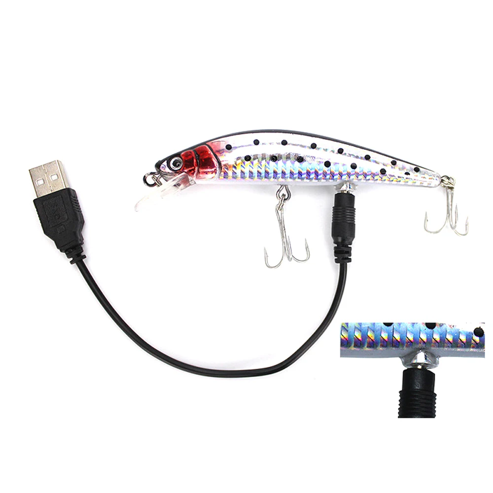 Vibrador de Pesca LED USB Recargable – Cebo Artificial para Invierno - imagen 4