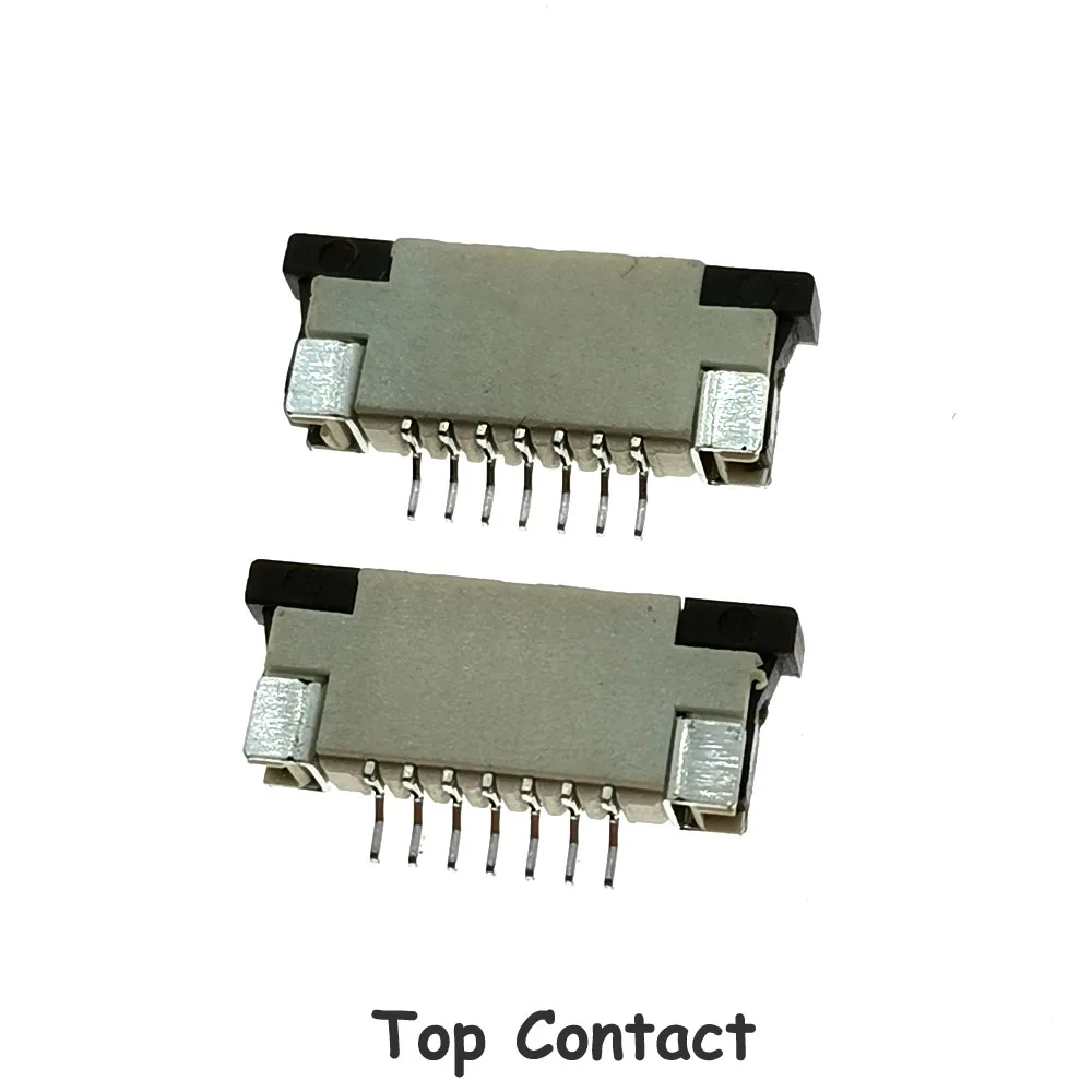 Sample, 7Pin FPC FFC connector socket,7 pin 1.0mm flex cable socket for LCD screen interface.ROHS,7P